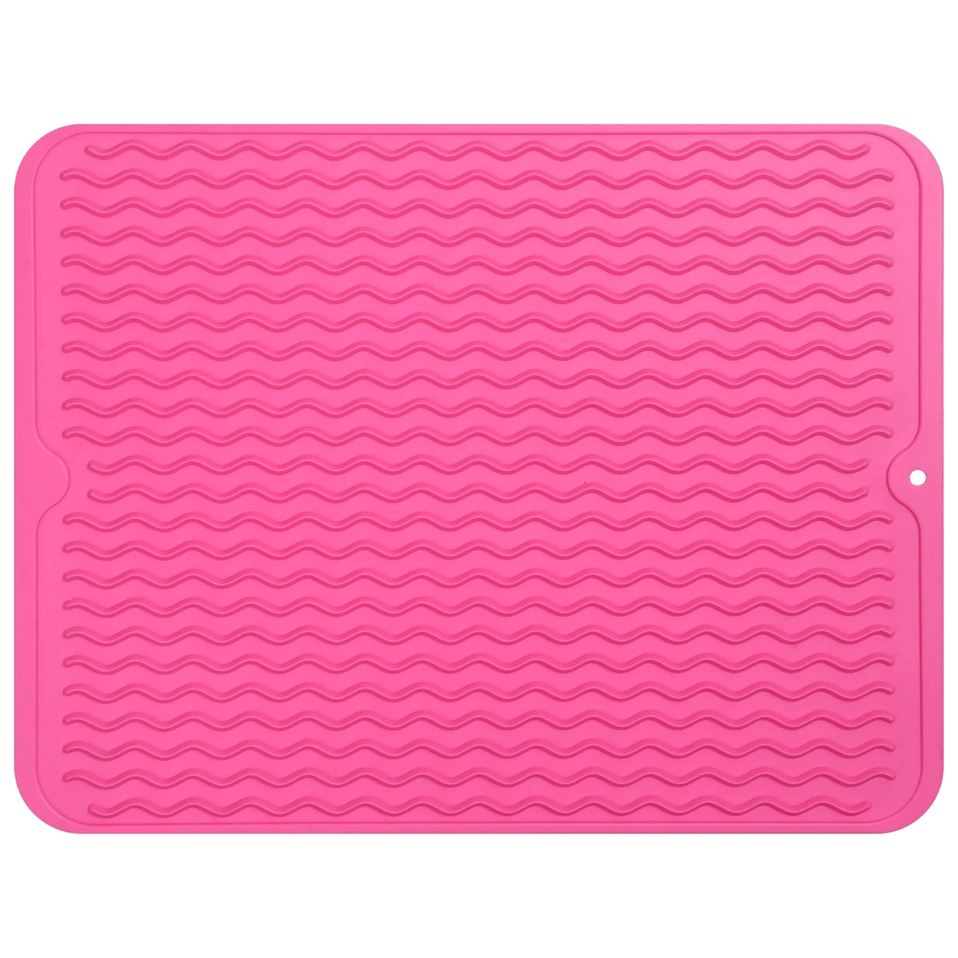 Dish Drying Mat Silicone Heat Resistant Countertop Liner, Eco-Friendly & Heat Resistant 23