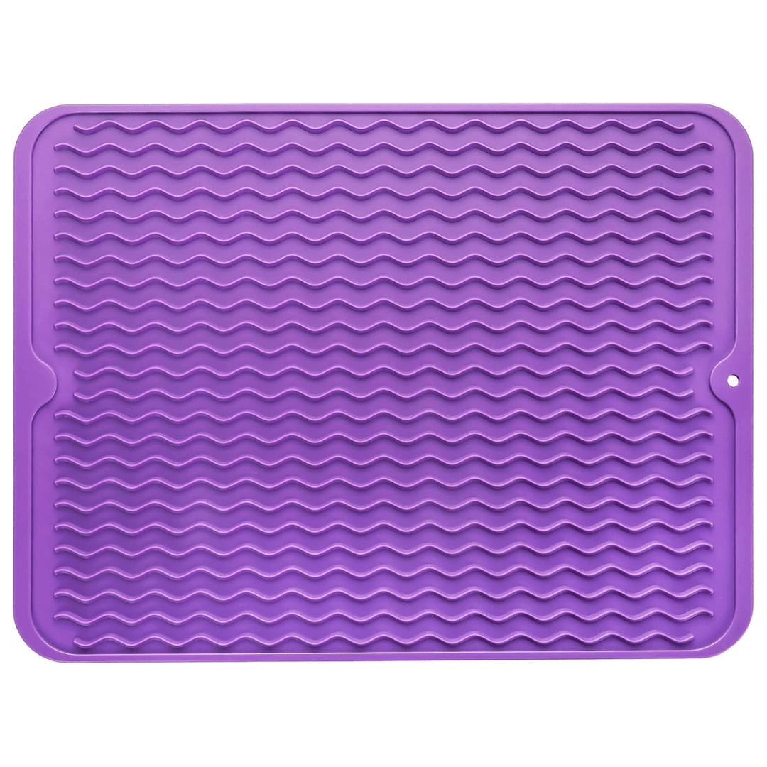Dish Drying Mat Silicone Heat Resistant Countertop Liner, Eco-Friendly & Heat Resistant 25