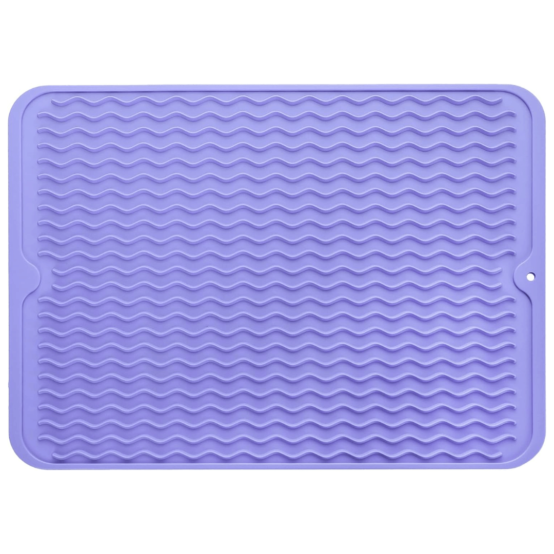 Dish Drying Mat Silicone Heat Resistant Countertop Liner, Eco-Friendly & Heat Resistant 27
