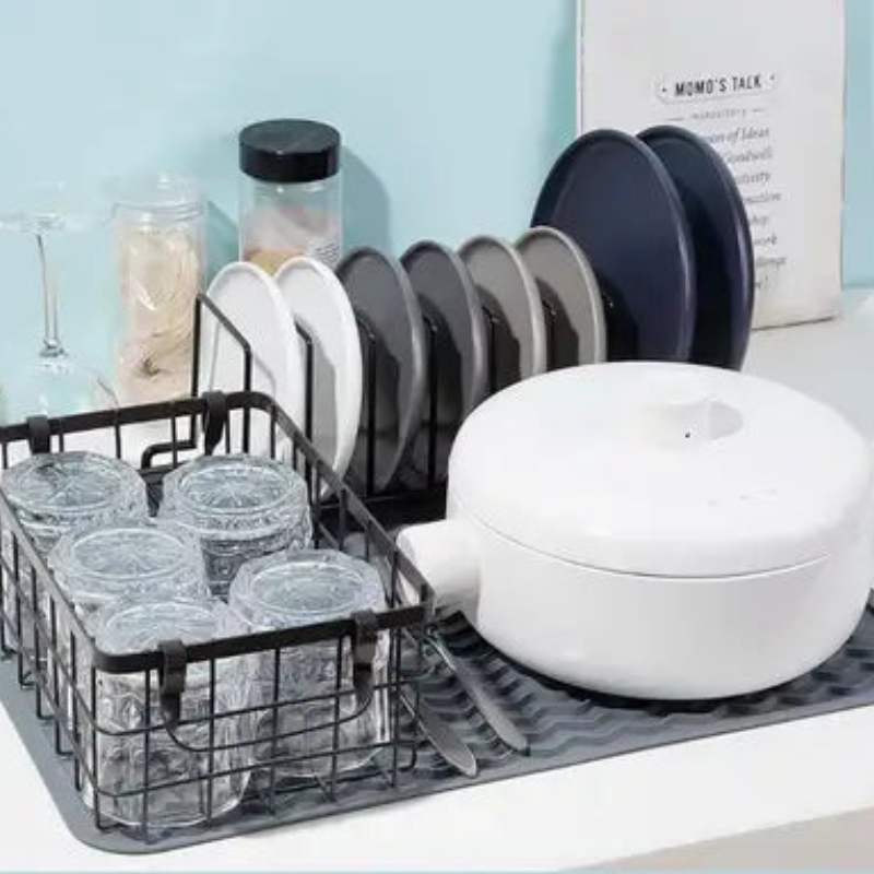 Dish Drying Mat Silicone Heat Resistant Countertop Liner, Eco-Friendly & Heat Resistant 7