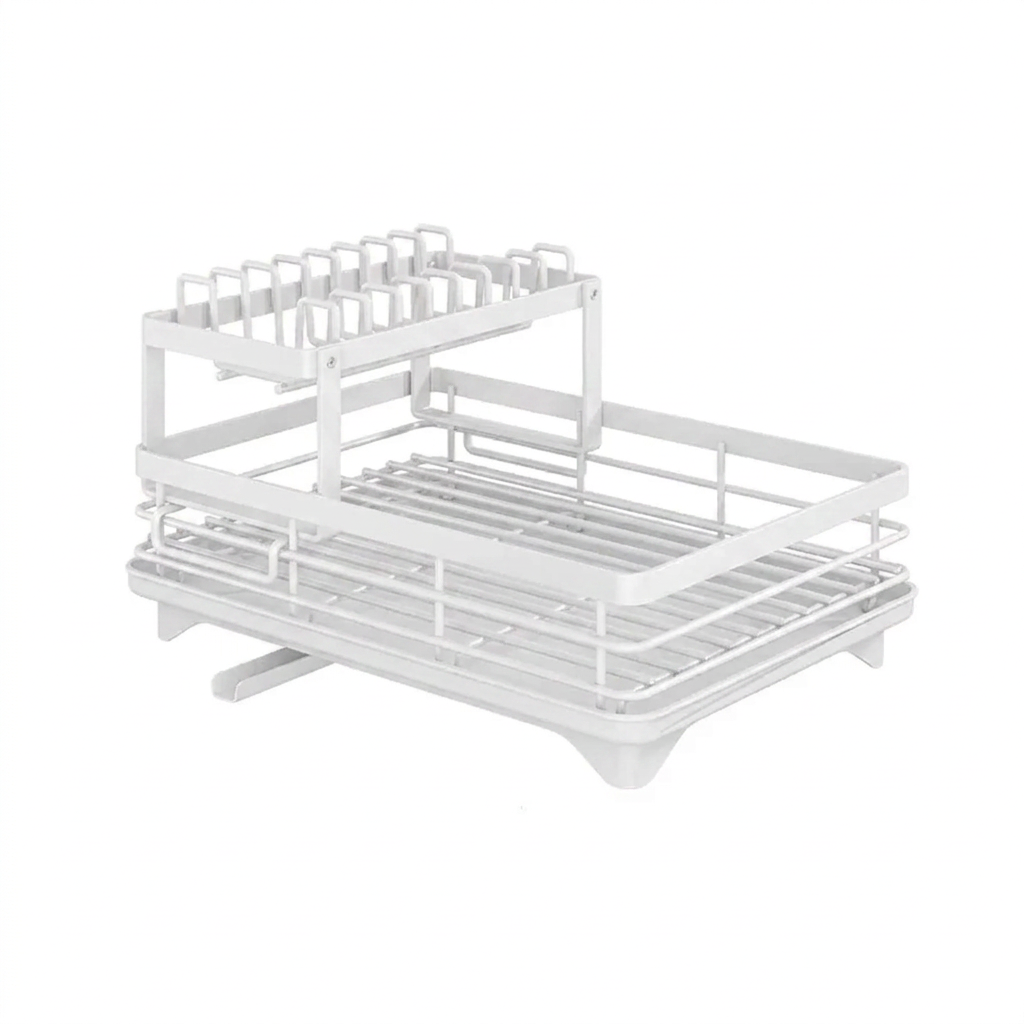 Dish Drying Rack, Countertop, Removable Rack, Kitchen Organizer 6
