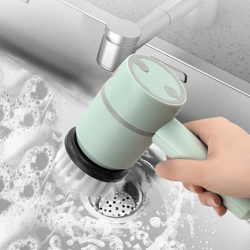 Dishwashing Sprayer - Powerful Jet, Built-In Brush & Soap Dispenser 1