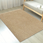 Door Mat Polyester Woven Texture Slip Resistant Backing 50x80 60x90 80x120 cm 01