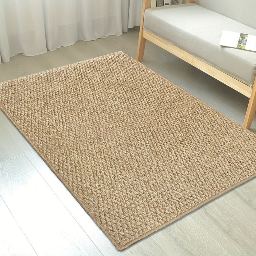 Door Mat Polyester Woven Texture Slip Resistant Backing 50x80 60x90 80x120 cm 01