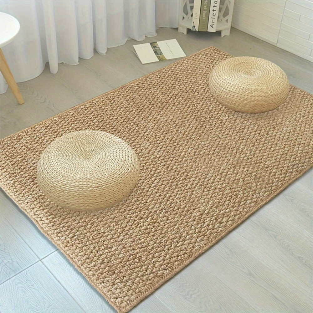 Door Mat Polyester Woven Texture Slip Resistant Backing 50x80 60x90 80x120 cm 02