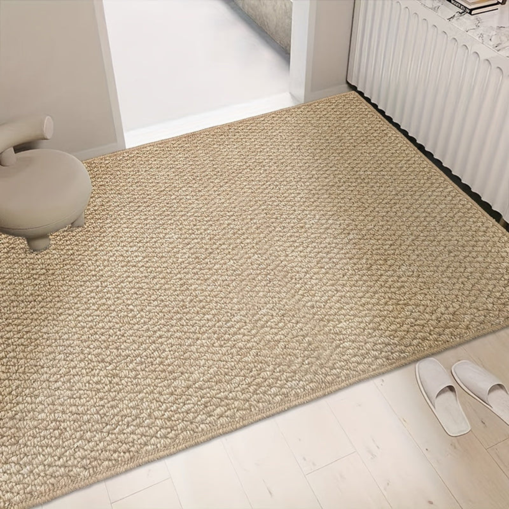 Door Mat Polyester Woven Texture Slip Resistant Backing 50x80 60x90 80x120 cm 03