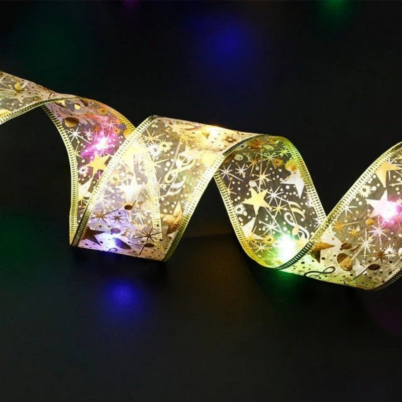 Double-Layer Warm White LED String Lights, 10m Copper Wire for Indoor Christmas Tree Decoration 7