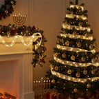 Double-Layer Warm White LED String Lights, 10m Copper Wire for Indoor Christmas Tree Decoration 8