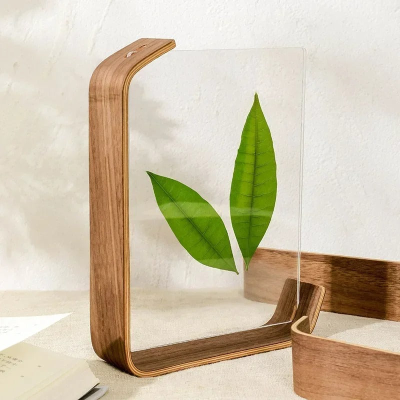 Double-Sided Acrylic Wood Photo Frame - Stylish & Versatile Display 1