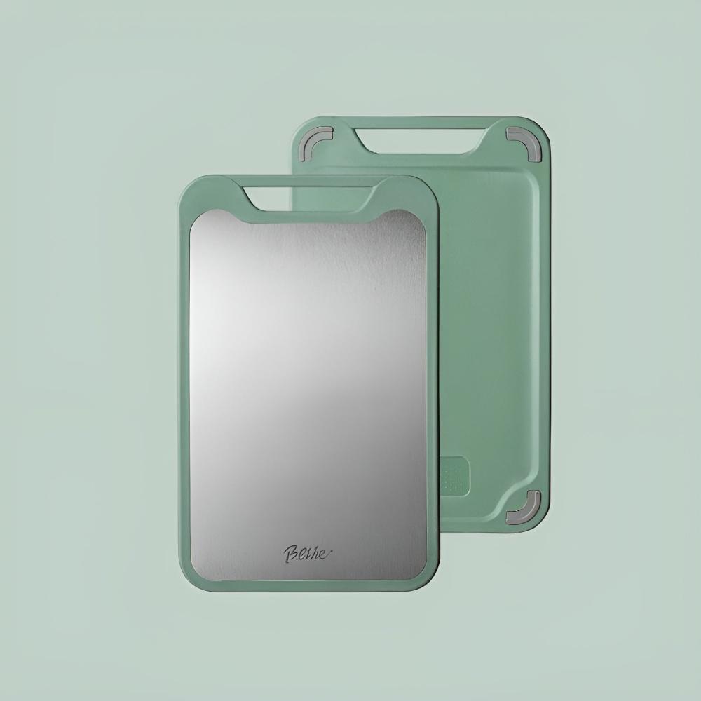 Double-Sided Stainless Steel Cutting Board - Hygienic & Versatile Food Prep 0