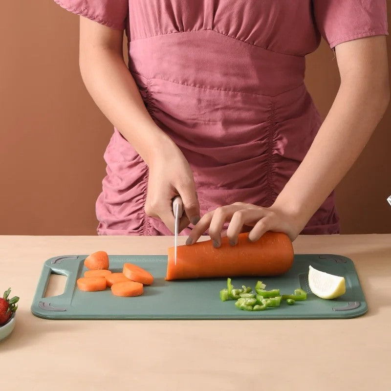 Double-Sided Stainless Steel Cutting Board with Non-Slip Edges – Reversible Chopping Board for Safe Food Preparation 2