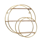 Double Circle Floating Wall Shelf - Modern Scandinavian Design 3