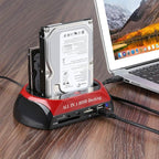 Dual Bay HDD SSD Docking Station - Fast USB 3.0 Backup & Cloning 0
