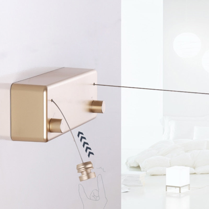 Dual Retractable Clothes Line - Space-Saving Indoor Solution, 4.2m 2