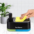 Dual Soap and Lotion Dispenser, Space-Saving Kitchen Soap Dispenser with Refillable Chambers for Easy Organization 5