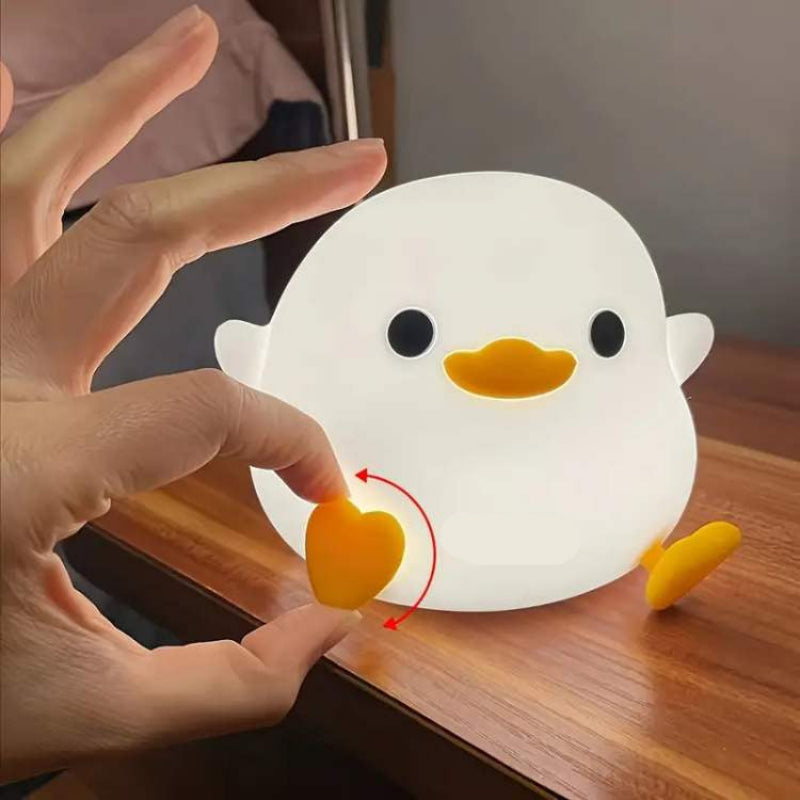 Duck-Shaped LED Night Light - Color Changing & Touch Control 2