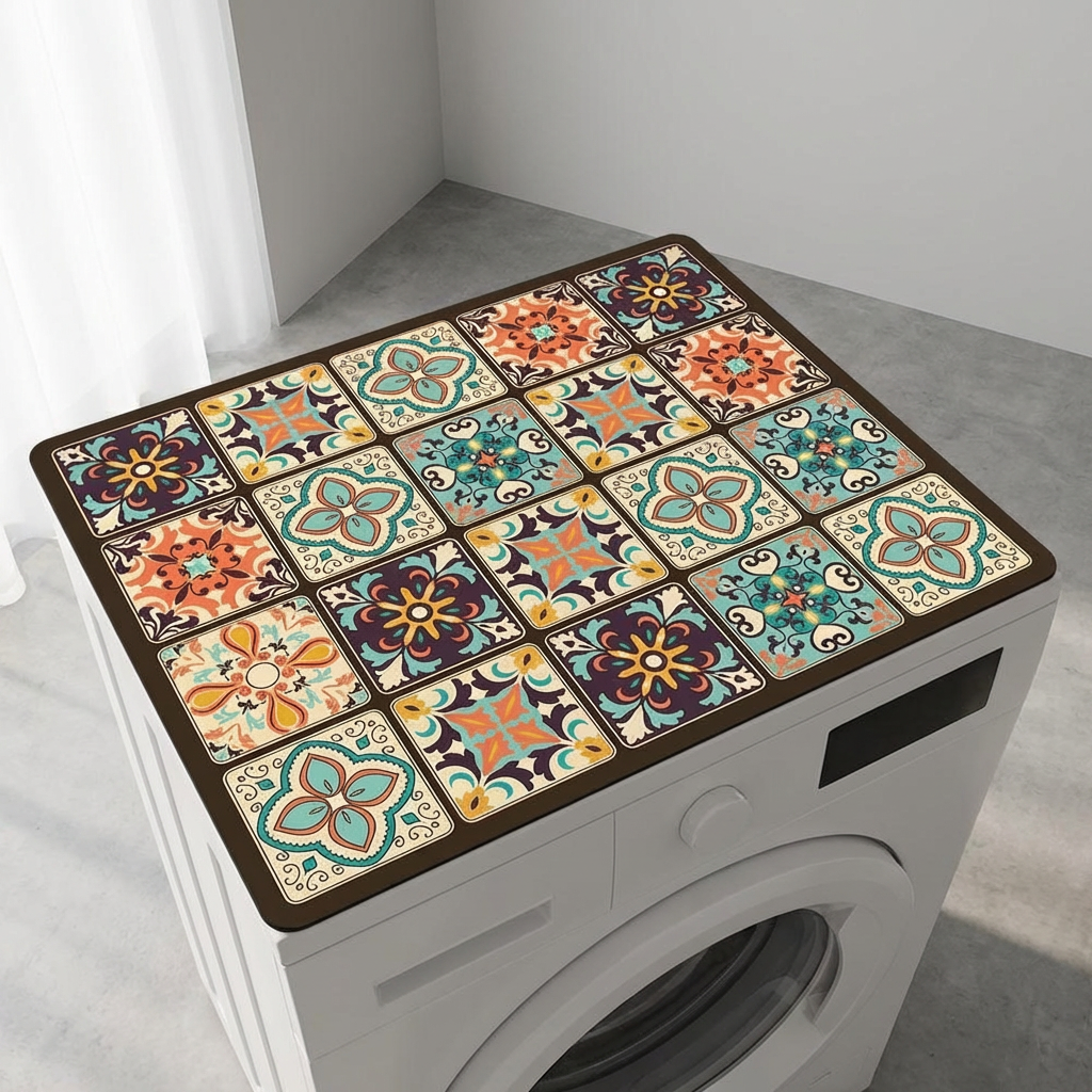 Durable Washing Machine Mat – Noise Reducing, Non-Slip Design, 50 x 60 cm for Appliance Protection and Vibration Control