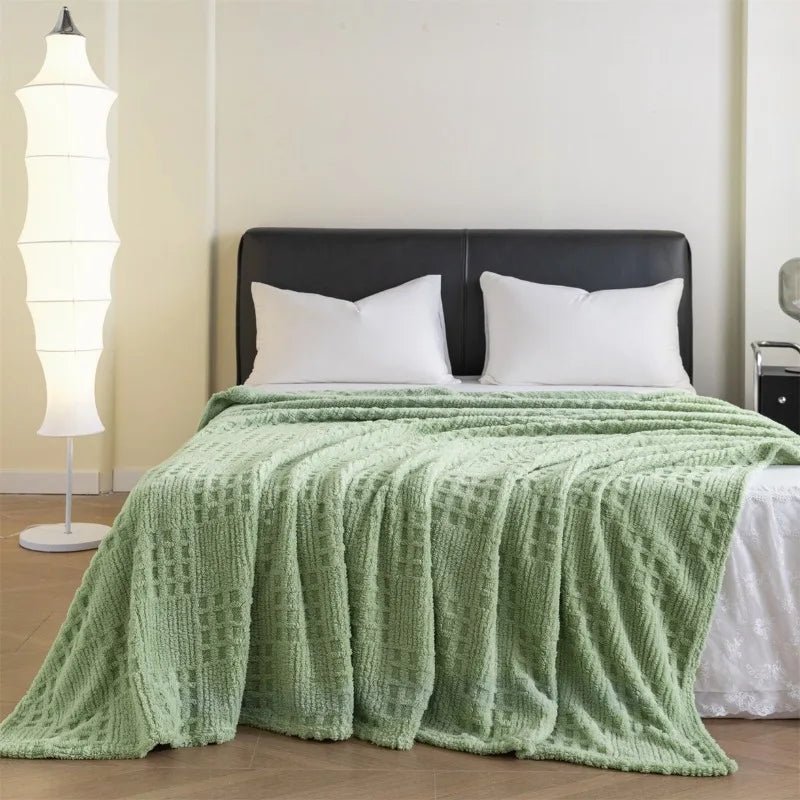 EASYCOZY Velvet Blanket - Luxurious Warmth & Cozy Waffle Design 8