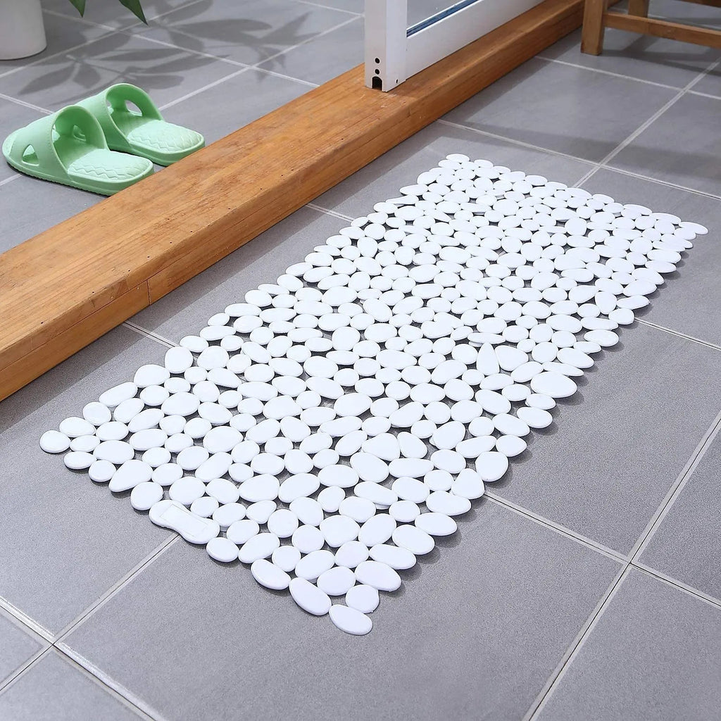 Eco-Friendly Non-Slip Bath Mat with Natural Pebble Design – 35×16 Shower Mat for Safe and Relaxing Bathroom Experience 5