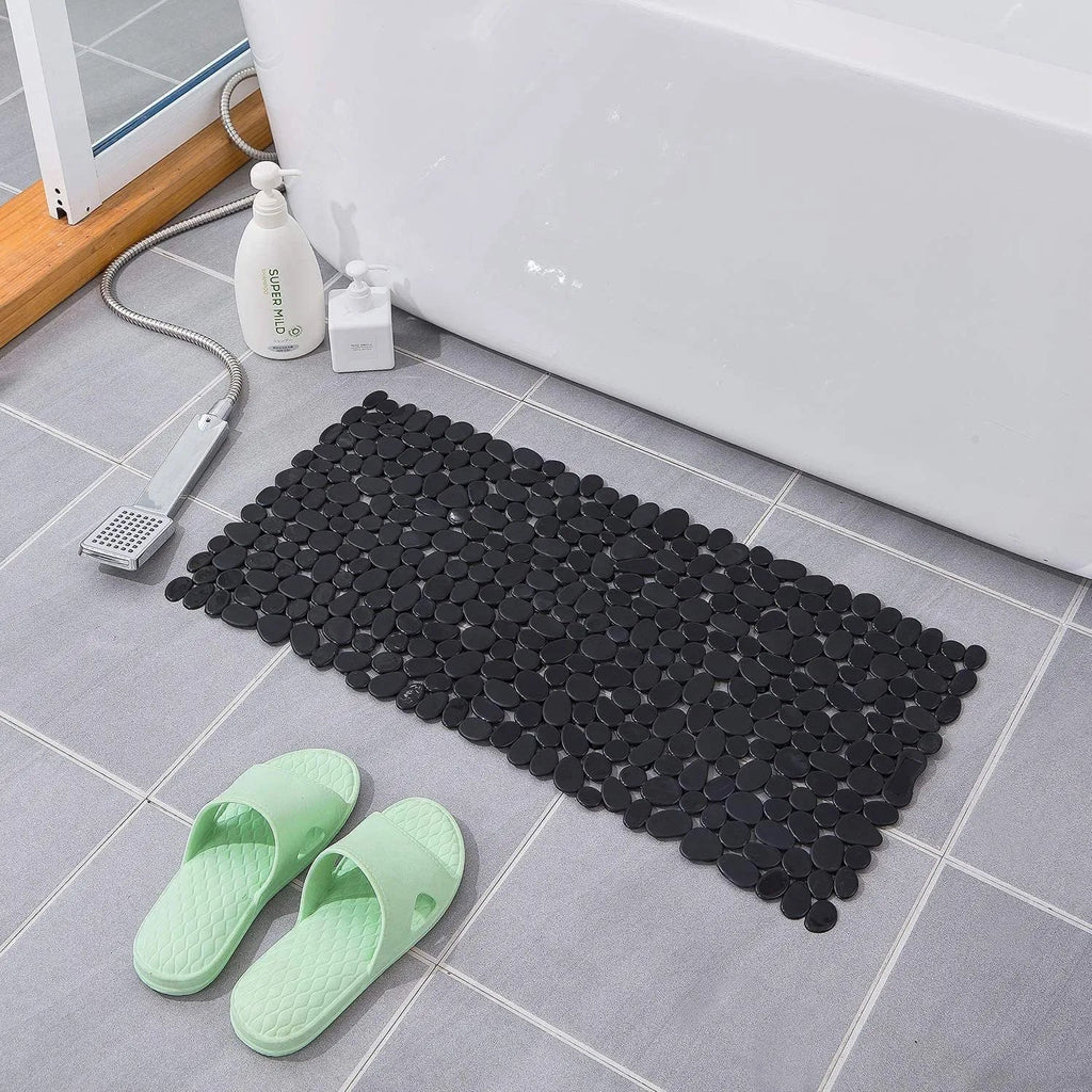 Eco-Friendly Non-Slip Bath Mat with Natural Pebble Design – 35×16 Shower Mat for Safe and Relaxing Bathroom Experience 6