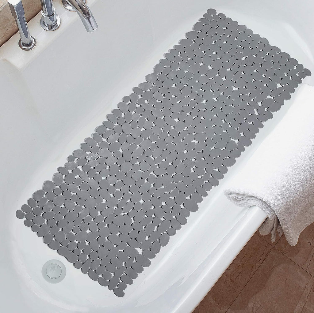 Eco-Friendly Non-Slip Bath Mat with Natural Pebble Design – 35×16 Shower Mat for Safe and Relaxing Bathroom Experience 7