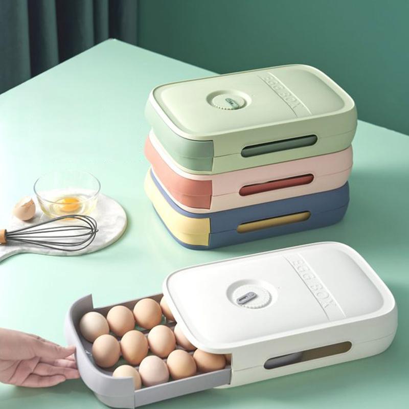 Egg Storage Box Stackable Kitchen Egg Organizer 1
