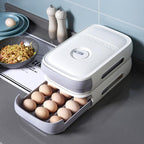 Egg Storage Box Stackable Kitchen Egg Organizer 3