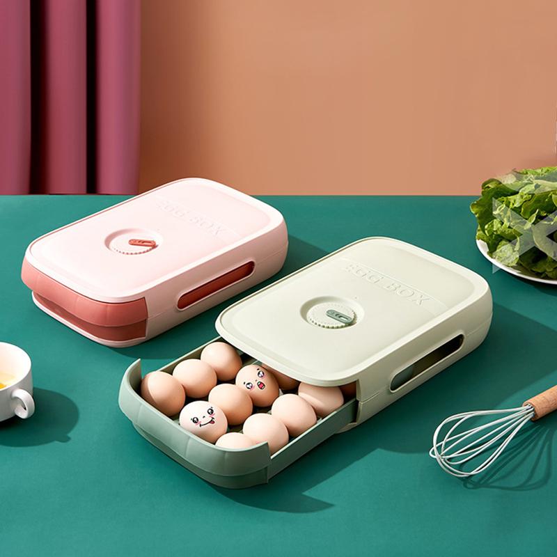 Egg Storage Box Stackable Kitchen Egg Organizer 4