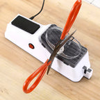 Electric Knife Sharpener, USB Powered, Non-Slip Base, Grinding Discs Included 6