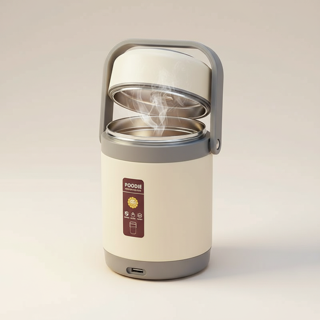Electric Lunch Box - USB Heated 304 Stainless Steel, Portable & Warm Meals 1