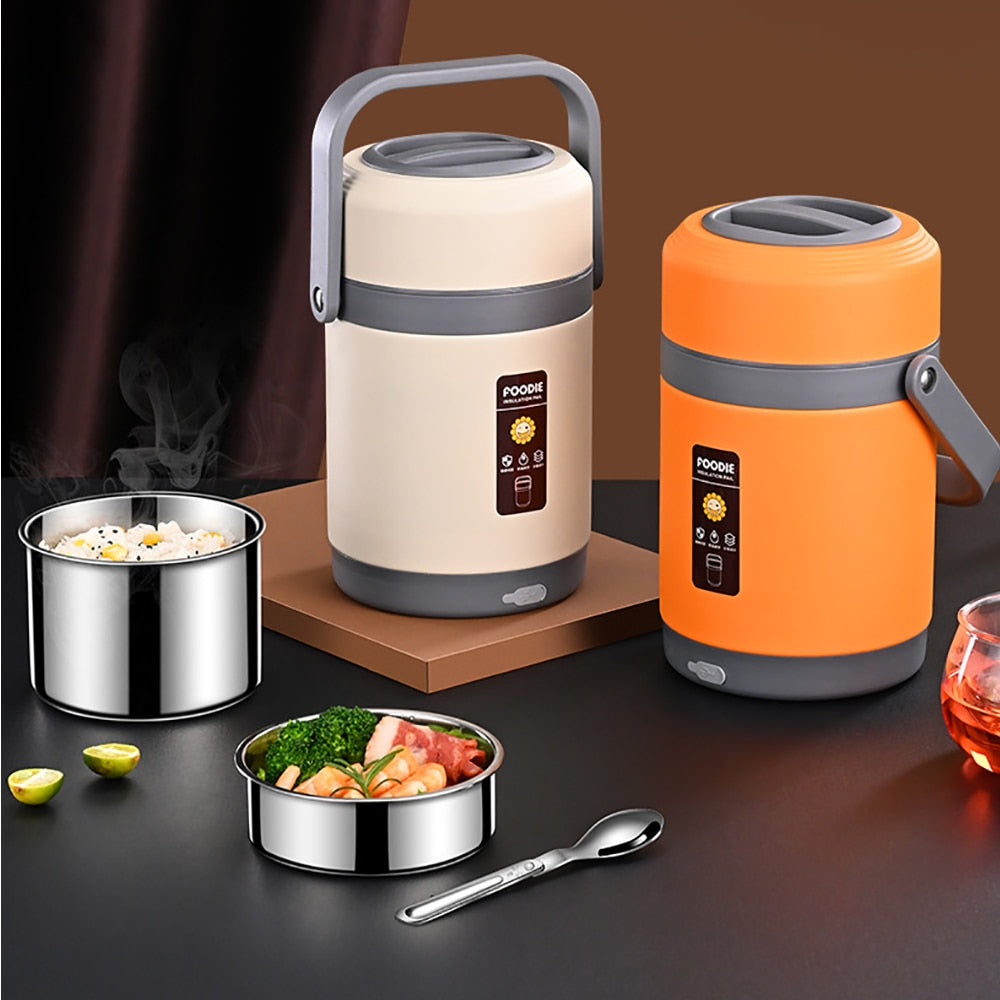 Electric Lunch Box - USB Heated 304 Stainless Steel, Portable & Warm Meals 2