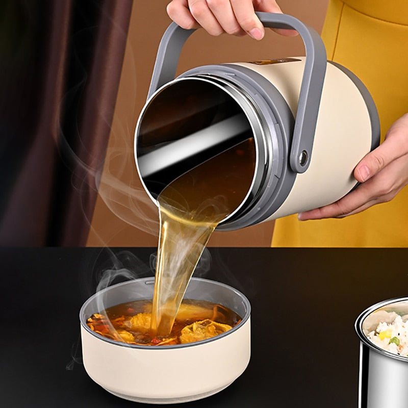 Electric Lunch Box - USB Heated 304 Stainless Steel, Portable & Warm Meals 3