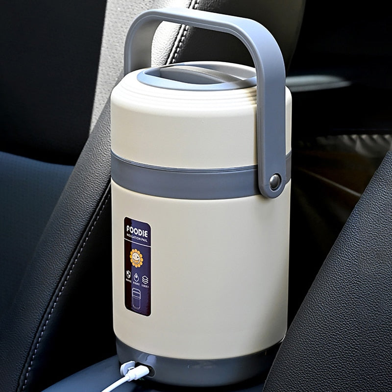 Electric Lunch Box - USB Heated 304 Stainless Steel, Portable & Warm Meals 5