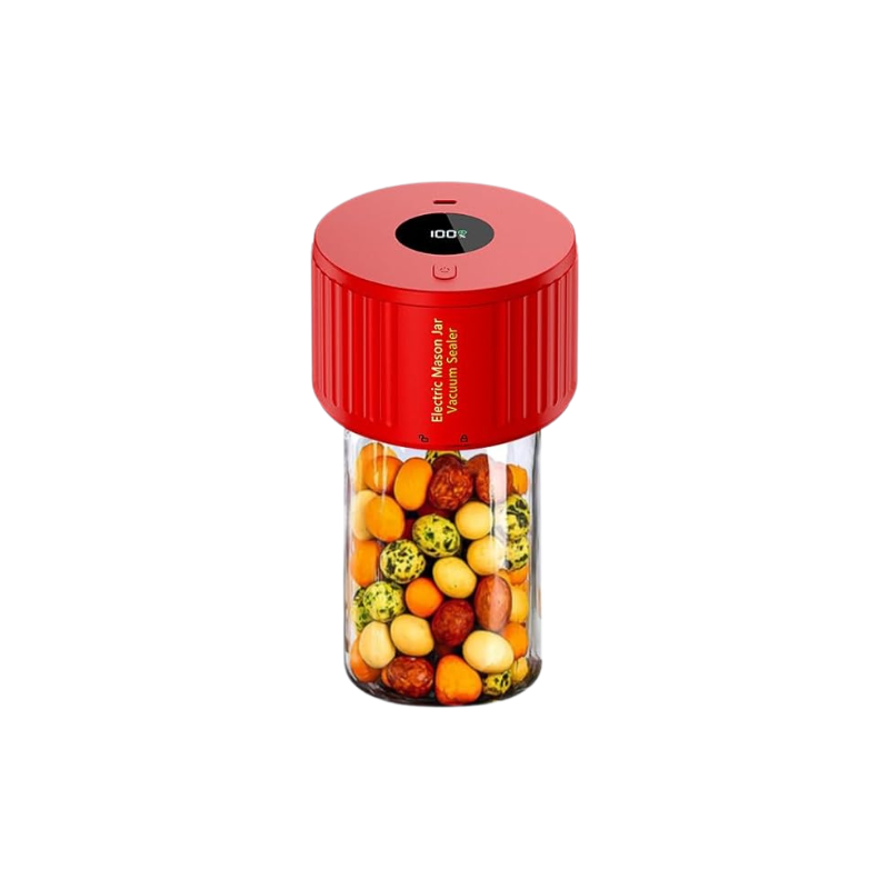 Electric Mason Jar Vacuum Sealer One Button Compatible with Wide and Regular Jars 05