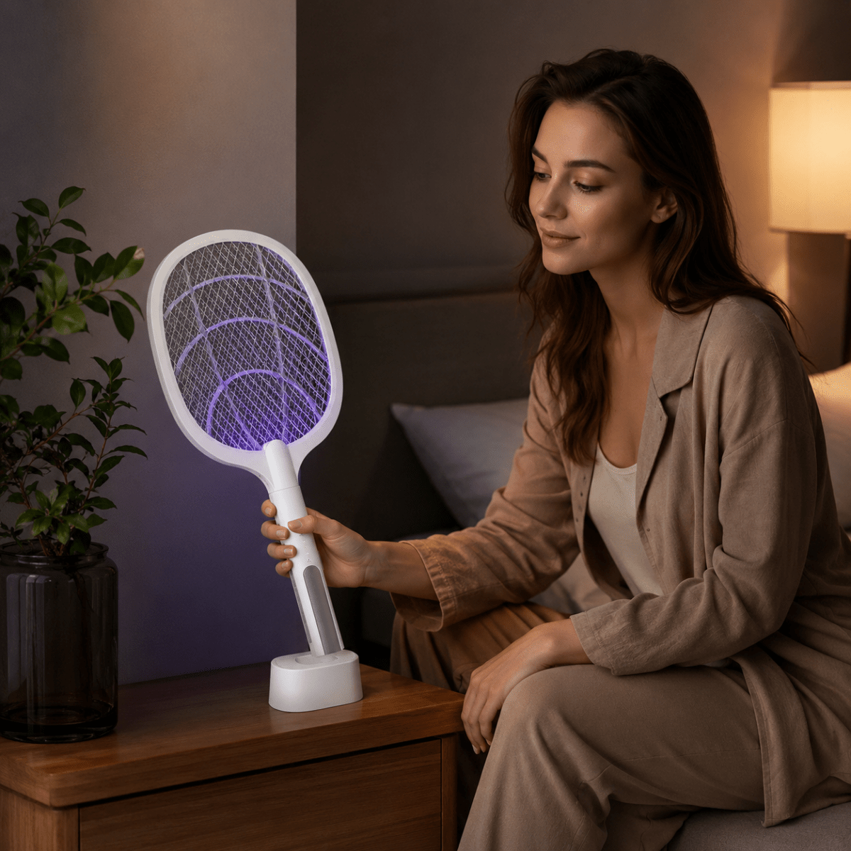 Electric Mosquito Repellent - 3000V USB Rechargeable, Safe & Effective 2