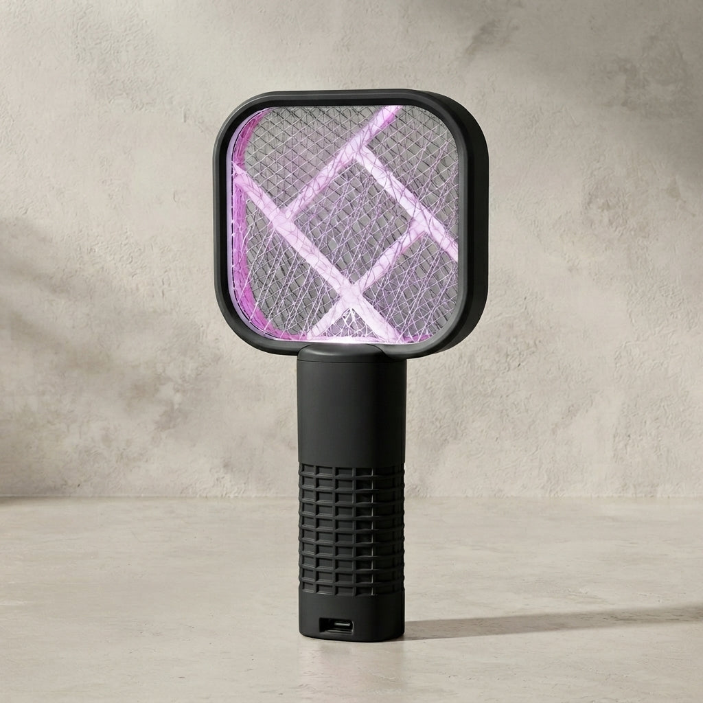 Electric Mosquito Swatter USB Rechargeable with UV Trap Lamp Dual Mode 2