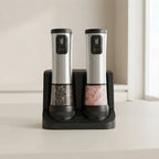 Electric Salt and Pepper Grinder Set Rechargeable LED 1