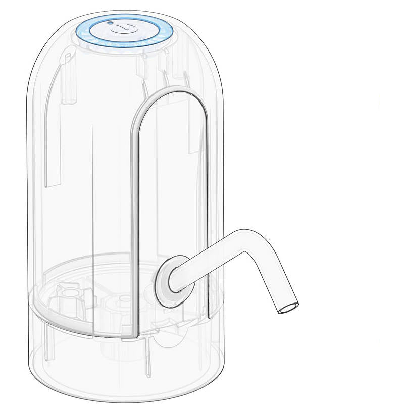 Electric Water Dispenser - USB Rechargeable, Fits 3-5 Gallon Bottles 3