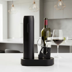 Electric Wine Opener Set - Rechargeable 4-in-1 with Foil Cutter & Aerator 0