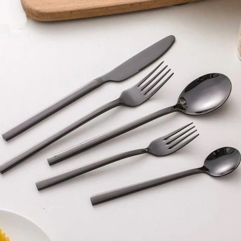 EleganceCut 30-Piece Stainless Steel Cutlery Set for 6 - Durable & Stylish 1