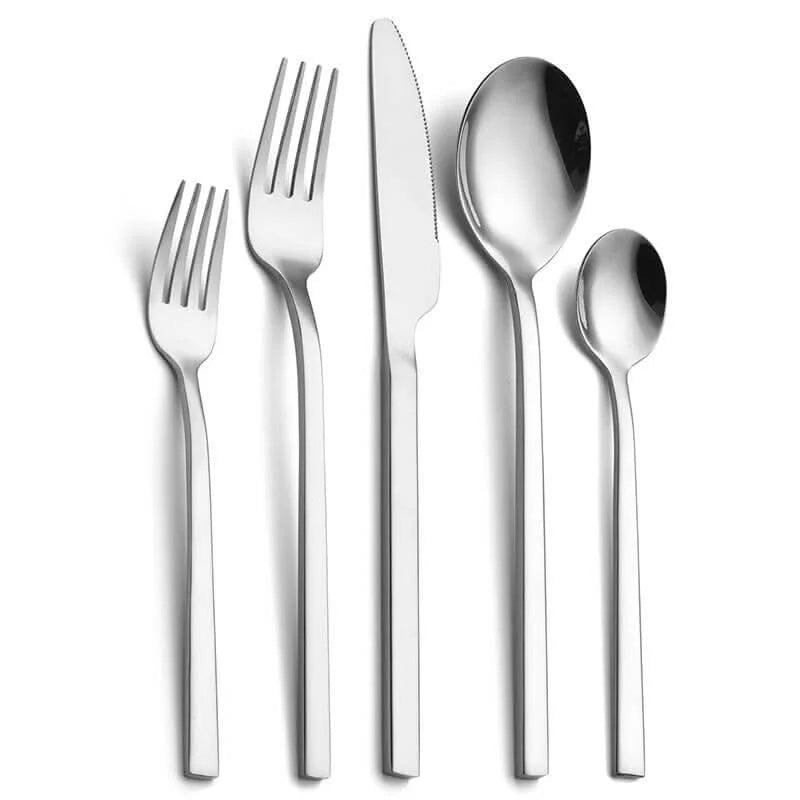 EleganceCut 30-Piece Stainless Steel Cutlery Set for 6 - Durable & Stylish 3