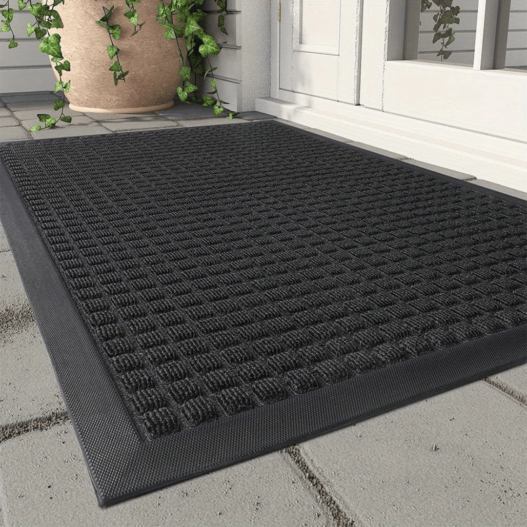 Elegant Anti-Slip Doormat for Indoor and Outdoor Use, Durable Dirt Trapping Front Door Mat, 45x75 cm, Weather-Resistant and Non-Slip Design 0