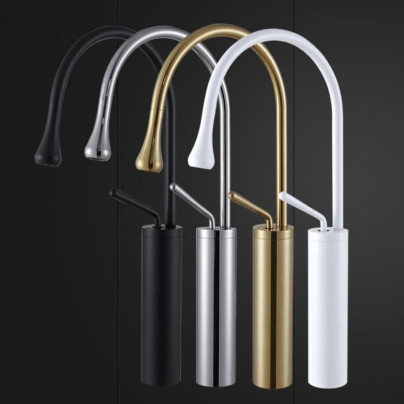 Elegant Bathroom Sink Faucet with Swivel Design and Waterfall Effect – Modern Fixture for Stylish Bathrooms 1
