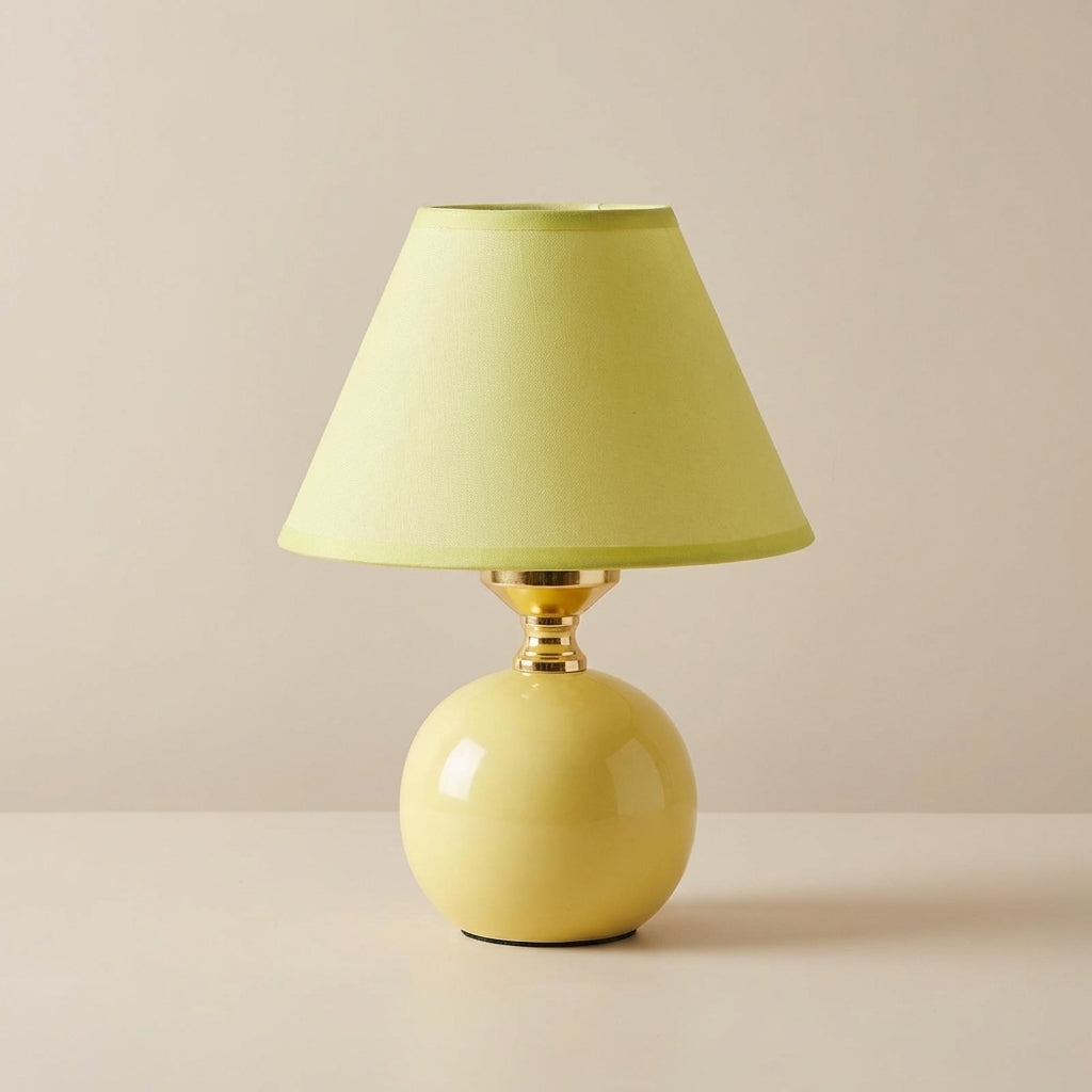 Elegant Ceramic Table Lamp for Living Room or Bedroom – Compact LED Bedside Lighting