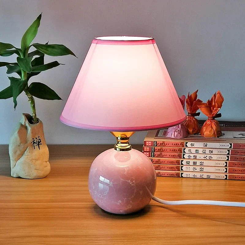 Elegant Ceramic Table Lamp for Living Room or Bedroom – Compact LED Bedside Lighting 2