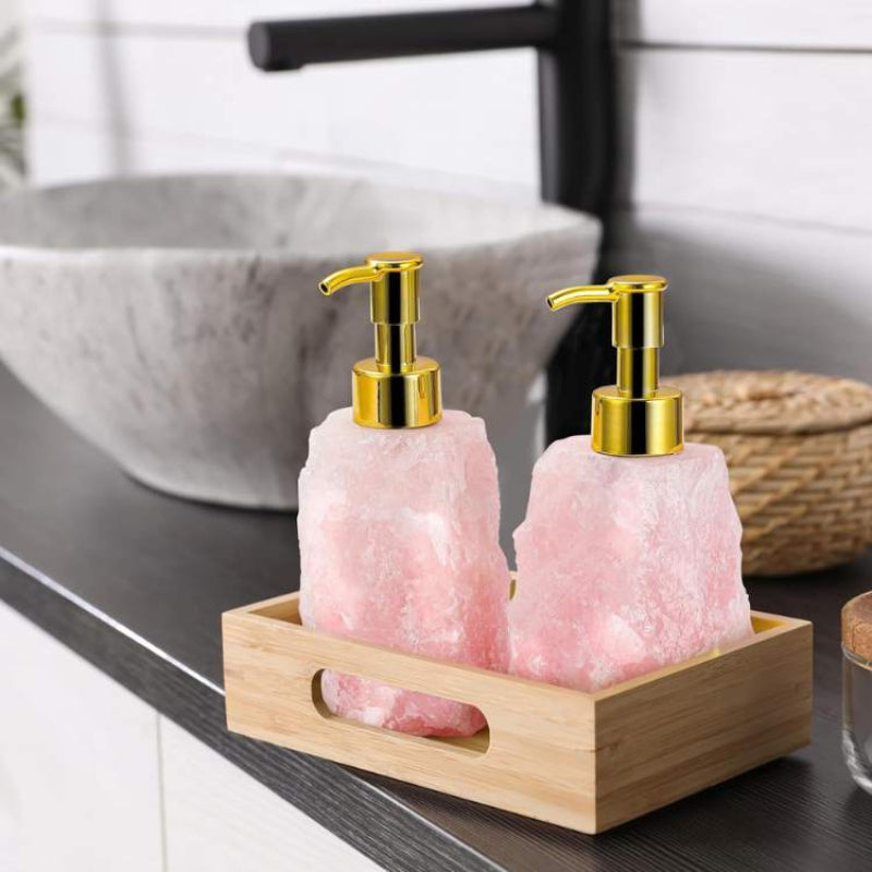 Elegant Glass Soap Dispenser with Unique Gemstone Design – Premium Crystal Hand Soap Dispenser for Soap, Lotion, and Essential Oils 1