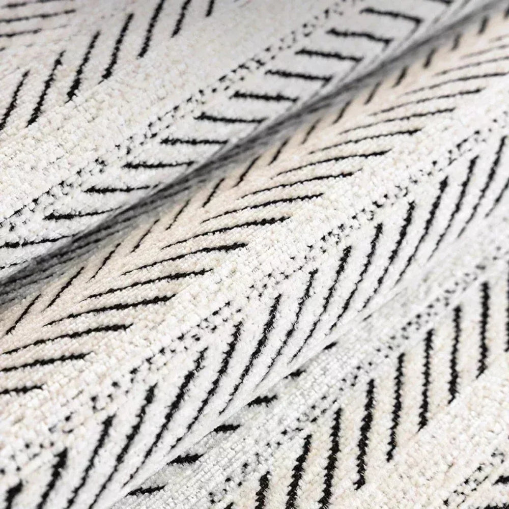 Elegant Herringbone Sofa Cover with Scallop Edge – Soft Microfiber Blend Slipcover Couch Protector for Stylish Home Decor 6