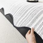 Elegant Herringbone Sofa Cover with Scallop Edge – Soft Microfiber Blend Slipcover Couch Protector for Stylish Home Decor 7