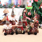 Elegant Santa Claus Figurine with Plush Fabric and Detailed Outfit for Holiday Decor – Christmas Santa Statue Collectible 6