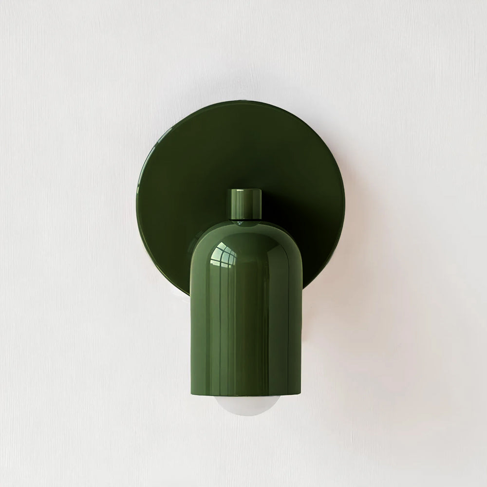 Elegant Stained Glass Wall Sconce - Minimalist Design for Indoor Spaces 1